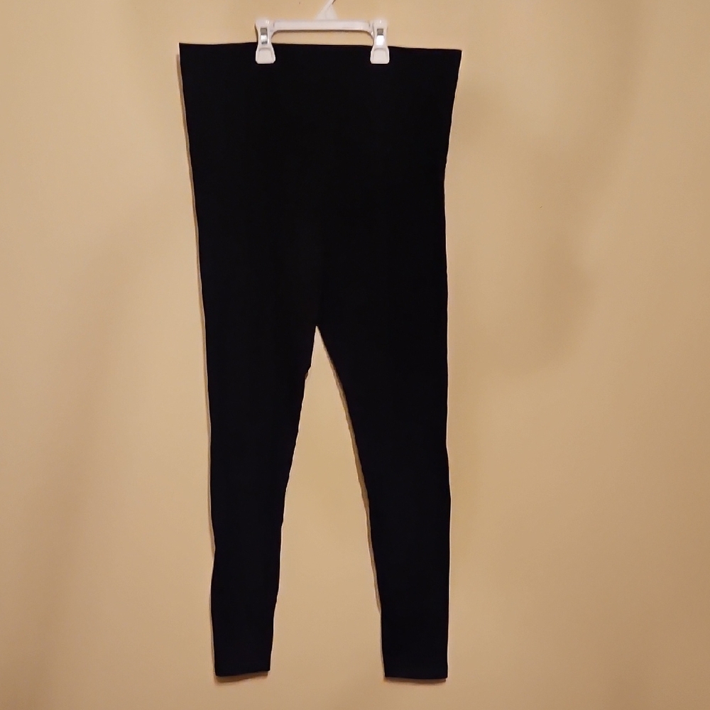 Paisley Sky Black Maternity Leggings